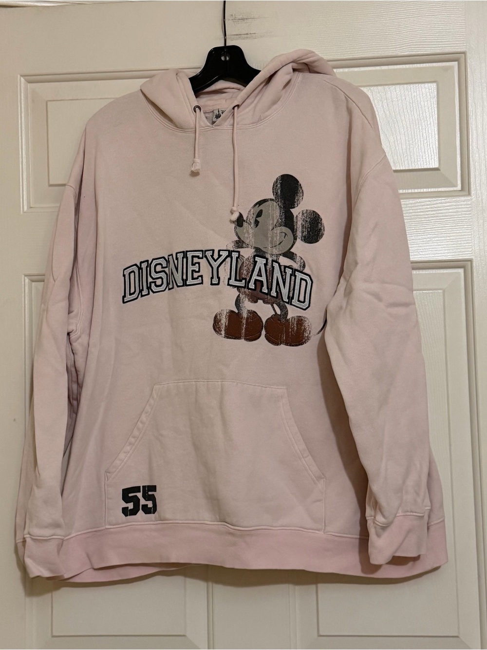 Disney Parks Disneyland Pale Pink Hoodie Hooded Sweatshirt Size XXL 2XL